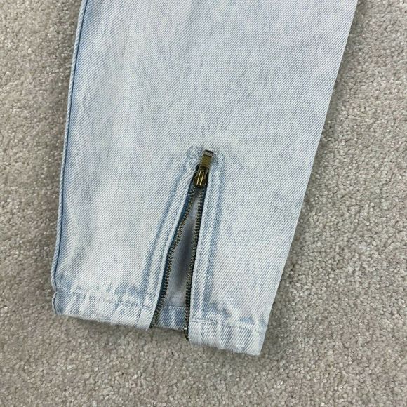 Vtg 80s Stefano Jeans Womens 8 Acid WashTapered Leg High Rise Zipper Cuff* - Picture 10 of 10